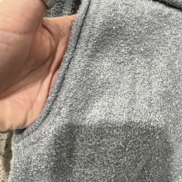 Young Fabulous & Broke Size M Jogger Sweatpants Fuzzy Soft Pocket Grey Stretch - Picture 5 of 12